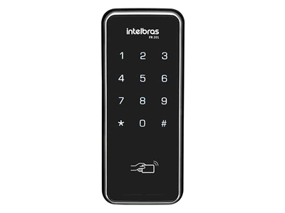 Fechadura Digital Intelbras FR 201 com senha protegida e cartão de proximidade