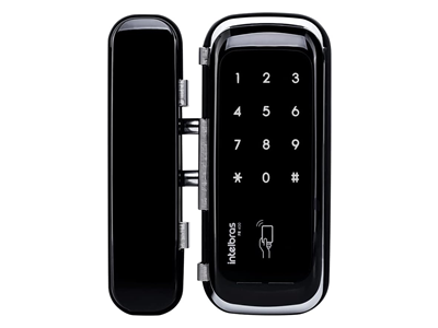 Fechadura Digital Intelbras FR 400 especializada para portas de vidro
