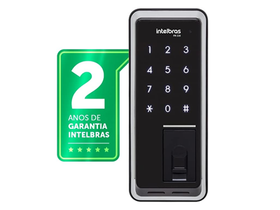 Fechadura Digital Intelbras FR 220 com biometria e senha dupla autenticação