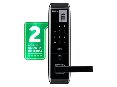 Fechadura Digital Intelbras FR 330 com biometria, senha, RFID e chave física