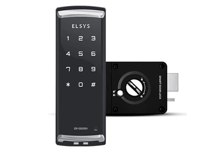 Fechadura Digital Elsys ESF-DS1000H com teclado touch screen e travamento automático