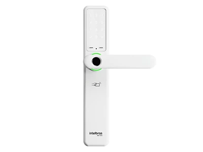 Fechadura Digital Intelbras FR 7000 Branca com biometria e app IZY