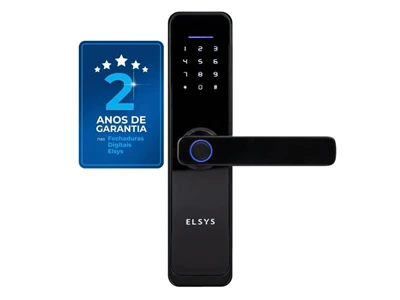 Fechadura Digital Elsys ESF-DE4000B WiFi com Biometria para Embutir