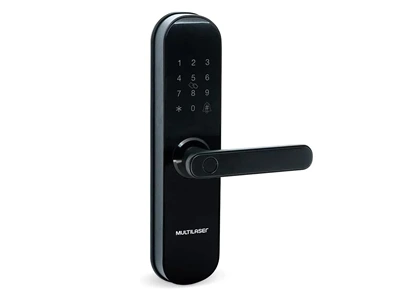 Fechadura Digital Multilaser Liv SE233 com biometria e senha